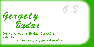 gergely budai business card